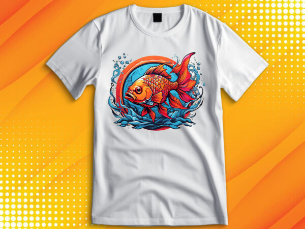 Big fish catching t-shirt