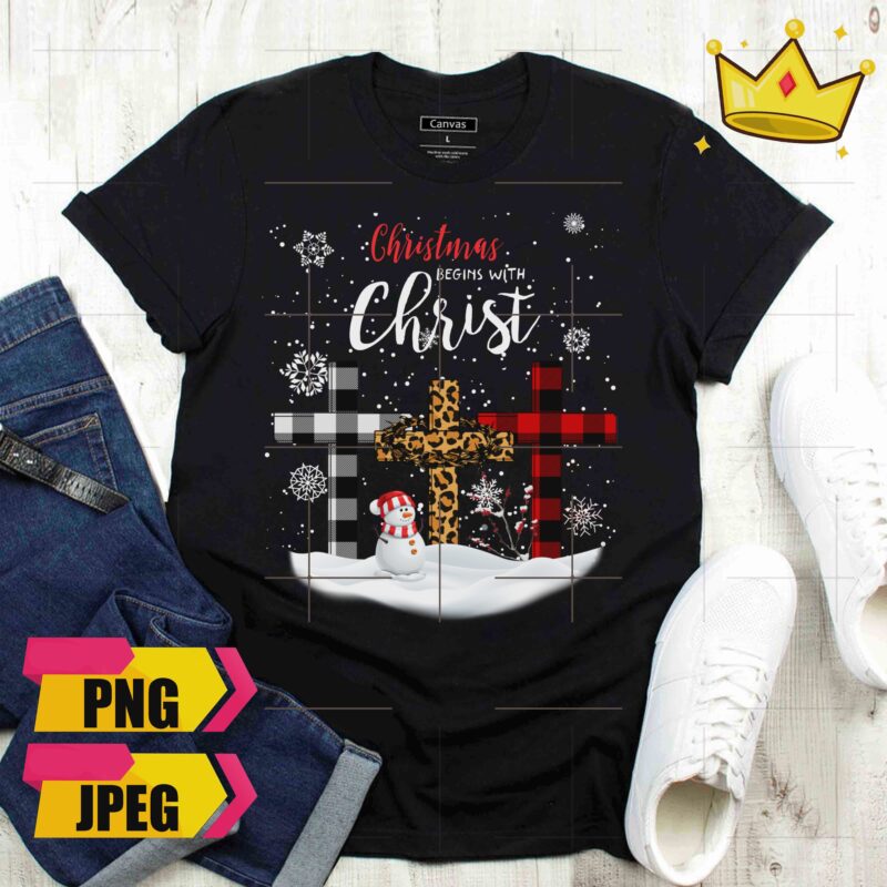 Bundle Christmas Jesus Cross Mimi Claus Fluff Cat 6 Design PNG Shirt