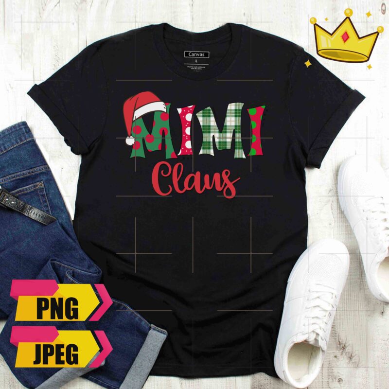 Bundle Christmas Jesus Cross Mimi Claus Fluff Cat 6 Design PNG Shirt