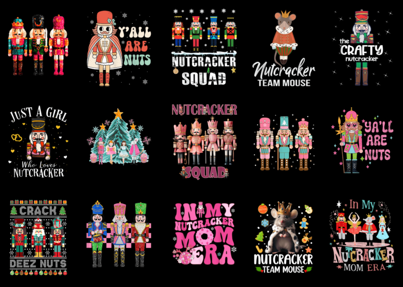 15 Nutcracker Christmas Shirt Designs Bundle For Commercial Use Part 8, Nutcracker Christmas T-shirt, Nutcracker Christmas png file, Nutcrac