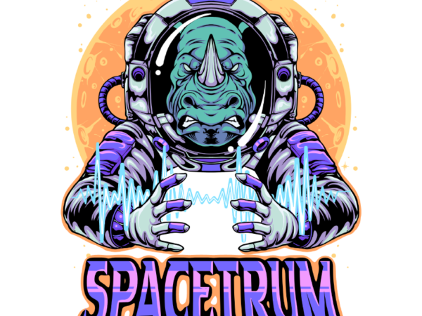 Spacetrum t shirt template vector