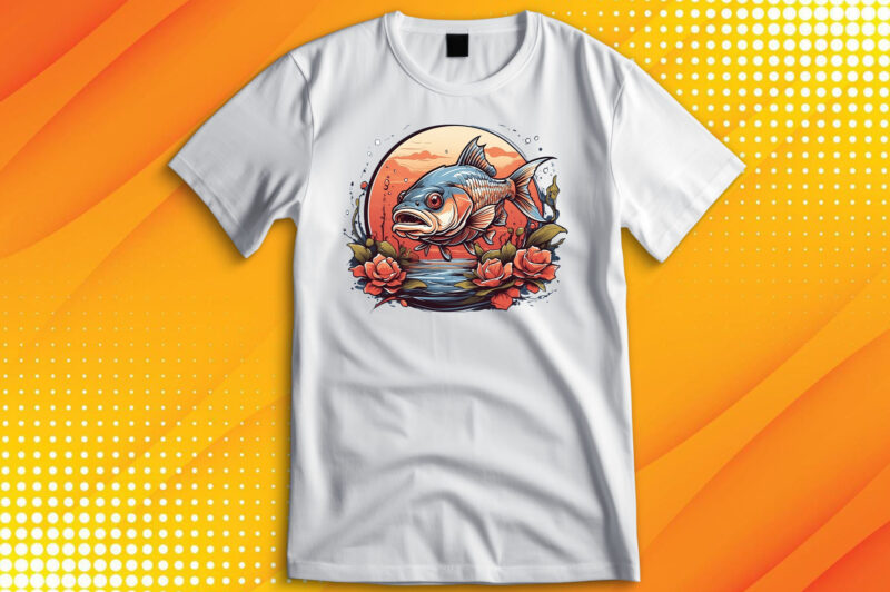 Big Fish Catching T-Shirt