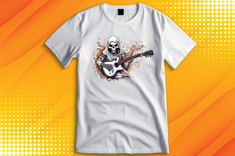 Skeleton Playing Guitar T-Shirt