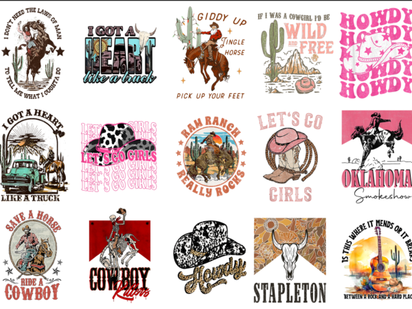 15 western shirt designs bundle for commercial use part 9, western t-shirt, western png file, western digital file, western gift, western do