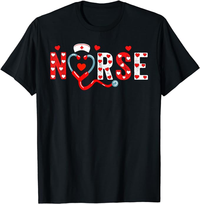 15 Nurse Valentine Shirt Designs Bundle For Commercial Use Part 1, Nurse Valentine T-shirt, Nurse Valentine png file, Nurse Valentine digita