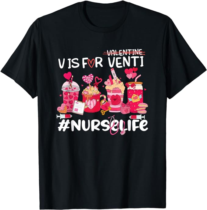 15 Nurse Valentine Shirt Designs Bundle For Commercial Use Part 7, Nurse Valentine T-shirt, Nurse Valentine png file, Nurse Valentine digita