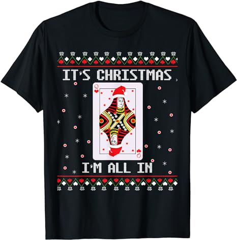 15 Poker Christmas Shirt Designs Bundle For Commercial Use Part 1 AMZ, Poker Christmas T-shirt, Poker Christmas png file, Poker Christmas di