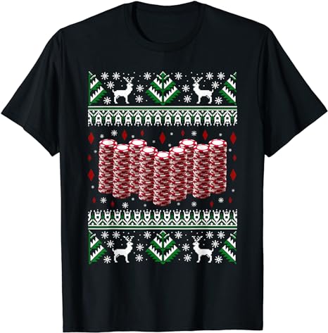 15 Poker Christmas Shirt Designs Bundle For Commercial Use Part 1 AMZ, Poker Christmas T-shirt, Poker Christmas png file, Poker Christmas di