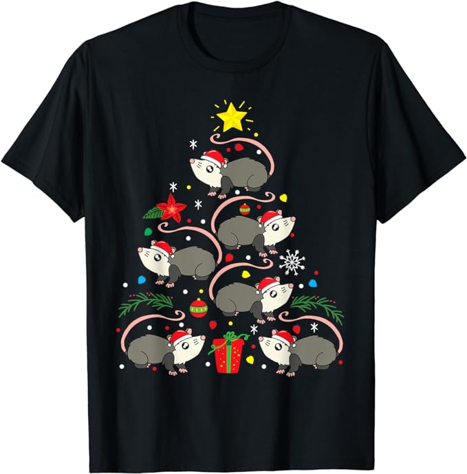 15 Opossum Christmas Shirt Designs Bundle For Commercial Use Part 2 AMZ, Opossum Christmas T-shirt, Opossum Christmas png file, Opossum Chri