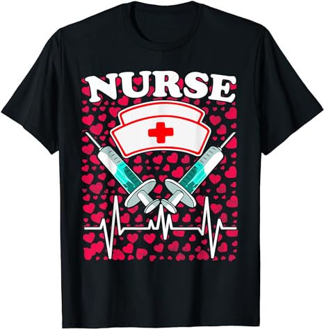 15 Nurse Valentine Shirt Designs Bundle For Commercial Use Part 7, Nurse Valentine T-shirt, Nurse Valentine png file, Nurse Valentine digita