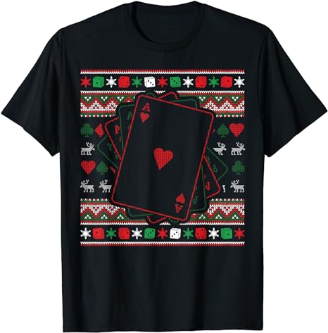 15 Poker Christmas Shirt Designs Bundle For Commercial Use Part 2 AMZ, Poker Christmas T-shirt, Poker Christmas png file, Poker Christmas di