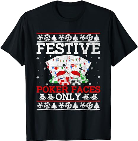 15 Poker Christmas Shirt Designs Bundle For Commercial Use Part 1 AMZ, Poker Christmas T-shirt, Poker Christmas png file, Poker Christmas di