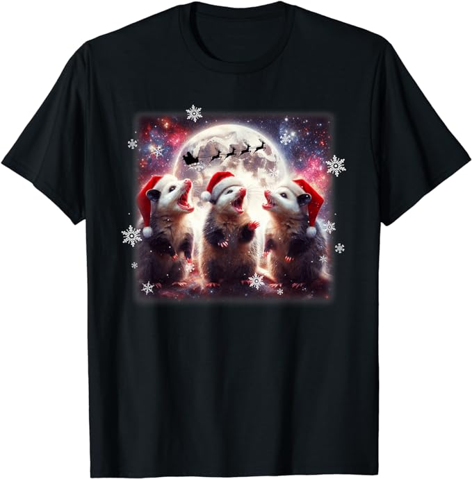 15 Opossum Christmas Shirt Designs Bundle For Commercial Use Part 1 AMZ, Opossum Christmas T-shirt, Opossum Christmas png file, Opossum Chri