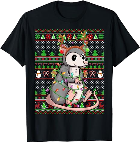 15 Opossum Christmas Shirt Designs Bundle For Commercial Use Part 2 AMZ, Opossum Christmas T-shirt, Opossum Christmas png file, Opossum Chri