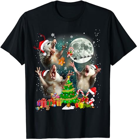 15 Opossum Christmas Shirt Designs Bundle For Commercial Use Part 2 AMZ, Opossum Christmas T-shirt, Opossum Christmas png file, Opossum Chri