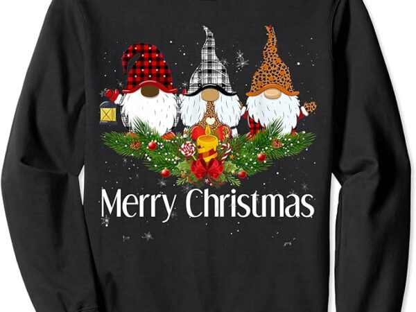 African american black gnome ugly christmas matching pjs sweatshirt