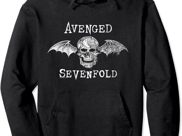 Avenged sevenfold cyborg bat rock music band pullover hoodie t shirt vector