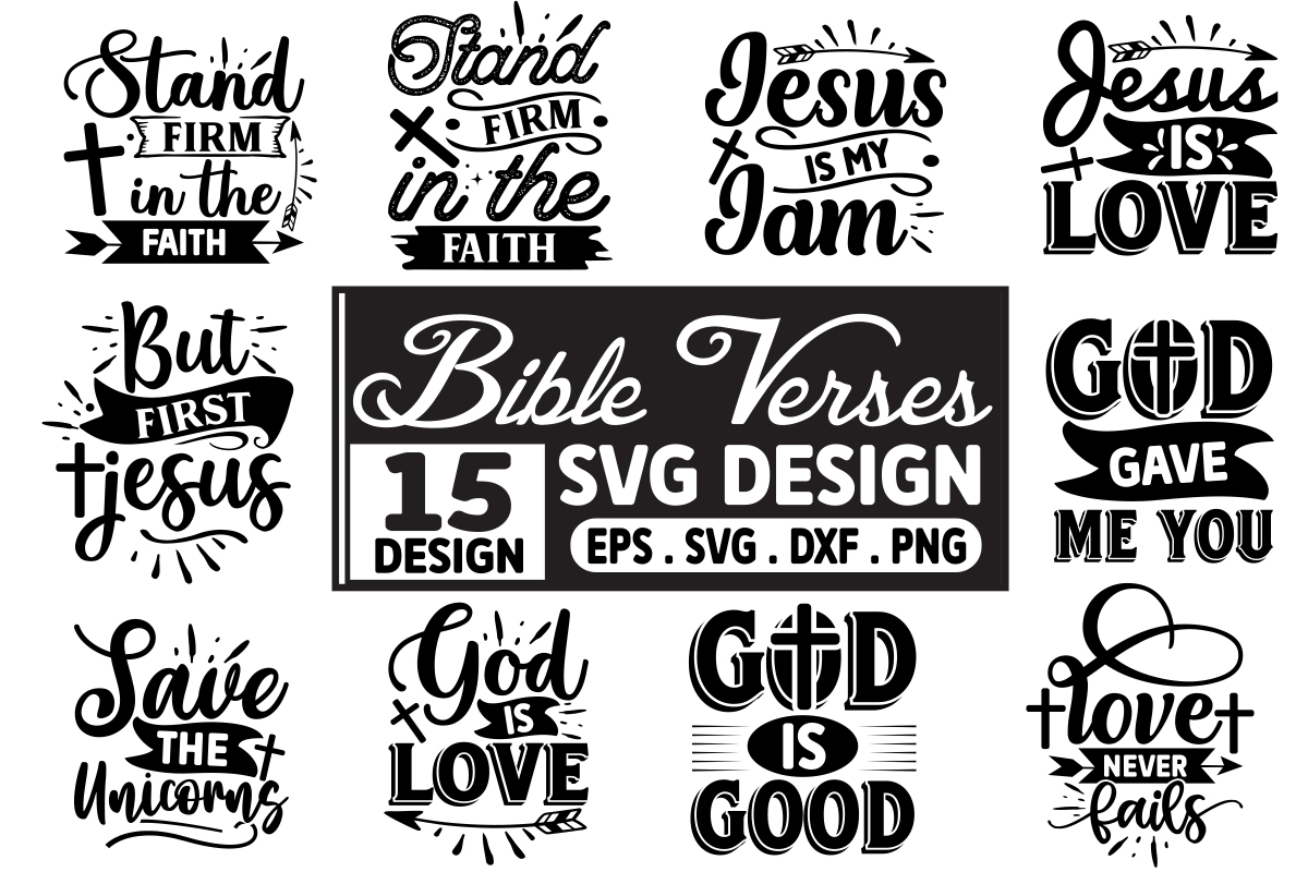 Christian Bundle SVG, Scripture Bundle, Instant Download, Bible Verse ...