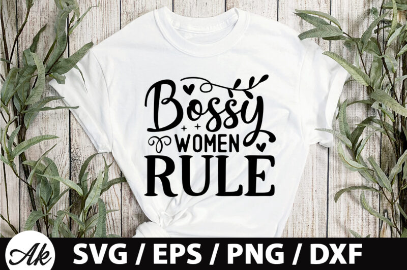 Bossy women rule SVG