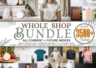 Whole Shop Mockup Bundle/Etsy Best Selling/3500+ Mockups