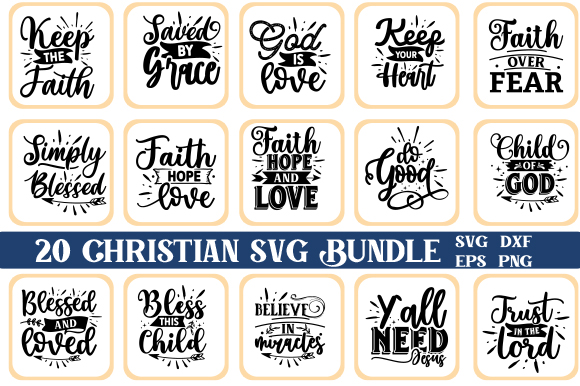 Christian Bundle SVG, Scripture Bundle, Instant Download, Bible Verse ...