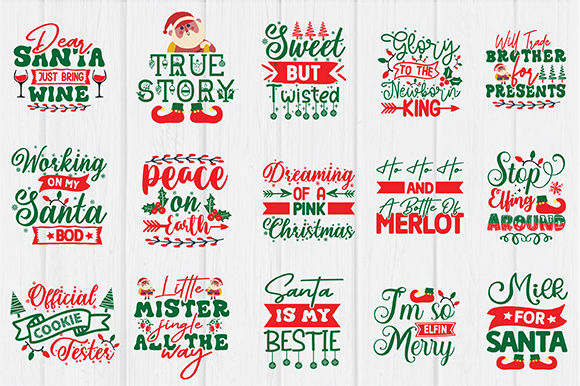 Merry Christmas SVG Bundle, Merry Christmas Saying Svg, Cricut, Silhouette Cut File, Funny Christmas SVG Bundle