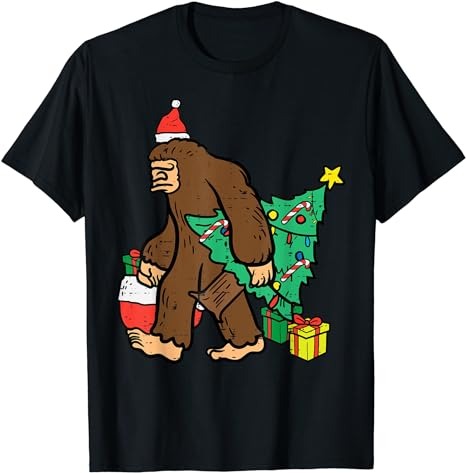 15 Bigfoot Christmas Shirt Designs Bundle For Commercial Use Part 4, Bigfoot Christmas T-shirt, Bigfoot Christmas png file, Bigfoot Christma