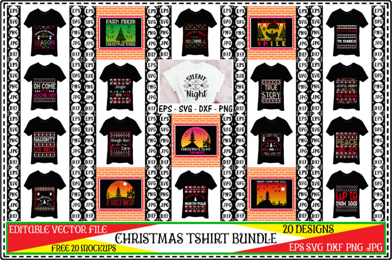 Christmas tshirt bundle