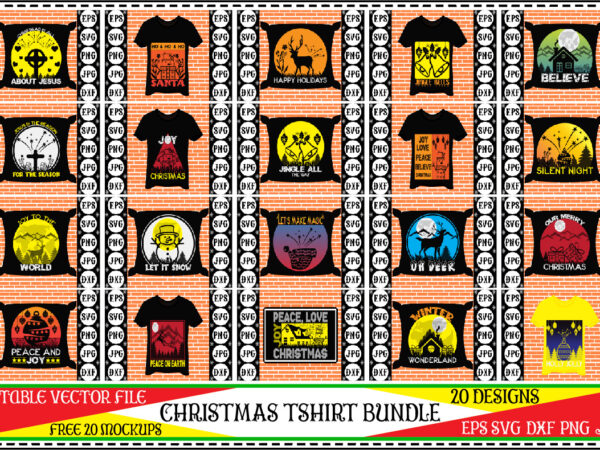 Christmas tshirt bundle