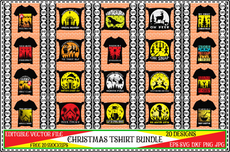 Christmas tshirt bundle