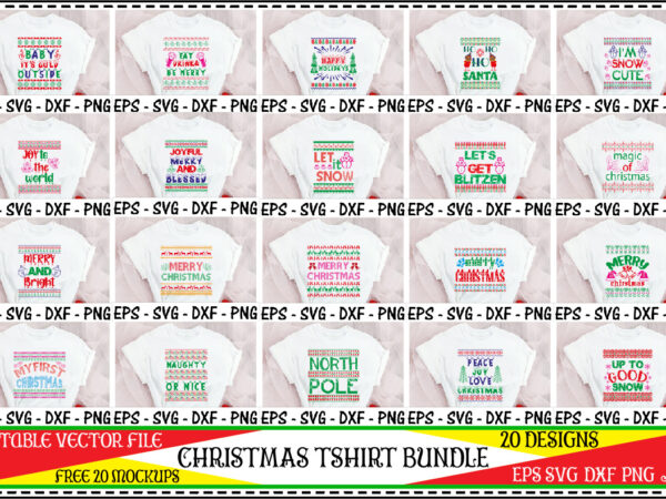 Christmas tshirt bundle