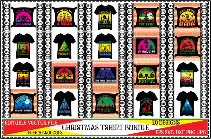 Christmas tshirt bundle