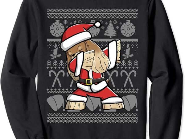 Cocker spaniel dabbing dog dab ugly christmas sweatshirt