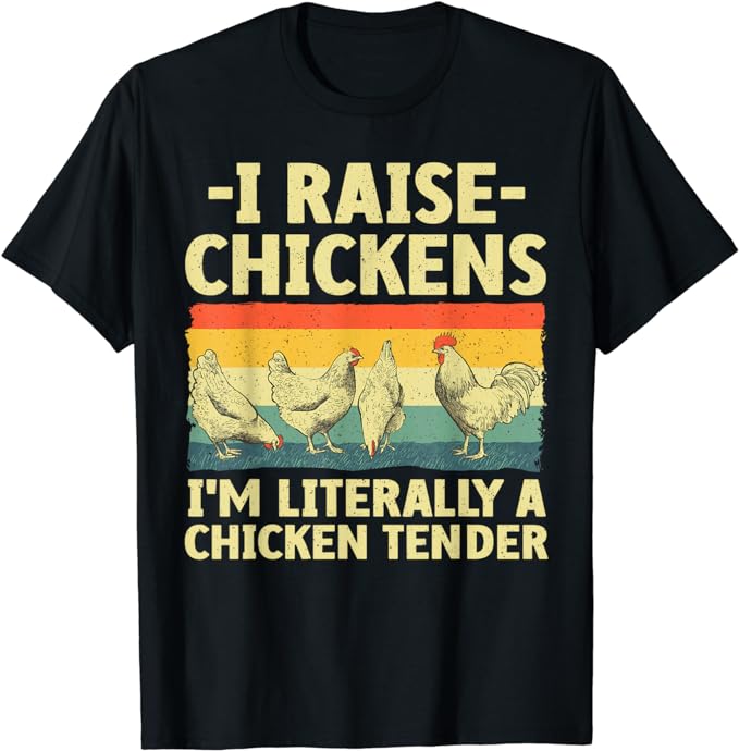 Cool Chicken Tender Art For Men Women Poultry Chicken Farmer T-Shirt