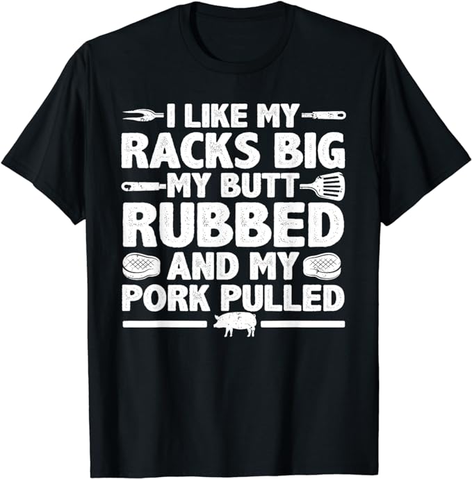 Cool Grilling For Men Women Pork Rub Smoking BBQ Meat Smoker T-Shirt