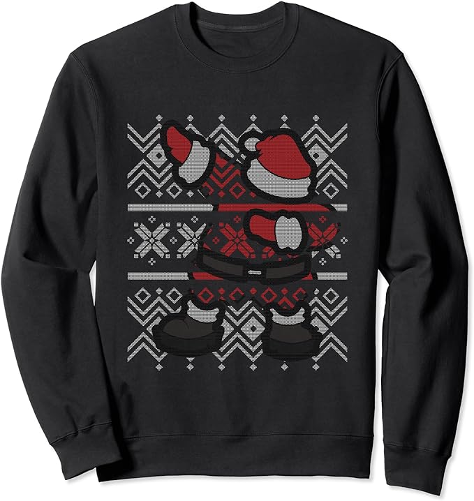 Dab Dabbing Santa Claus Ugly Christmas Sweater Sweatshirt