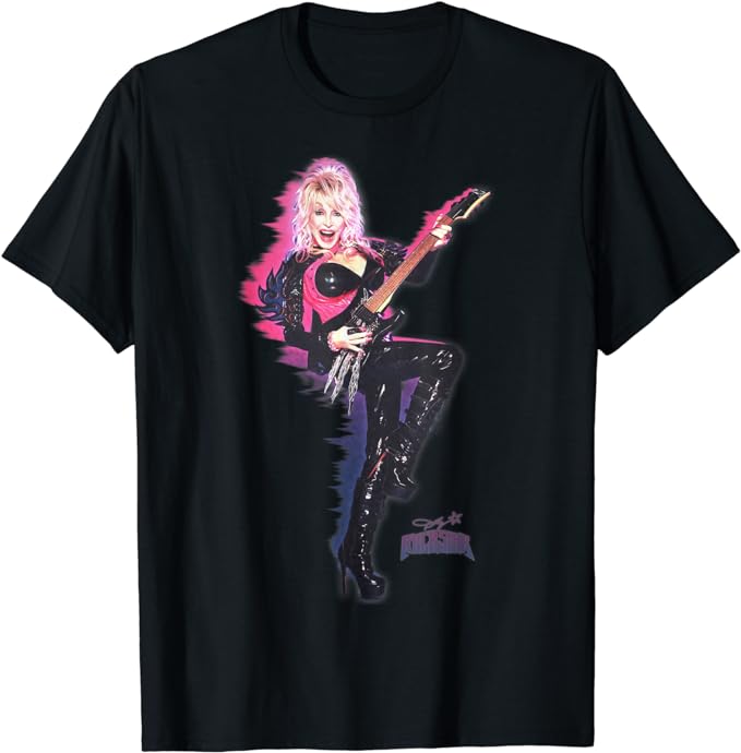 Dolly Parton Rockstar on Fire T-Shirt