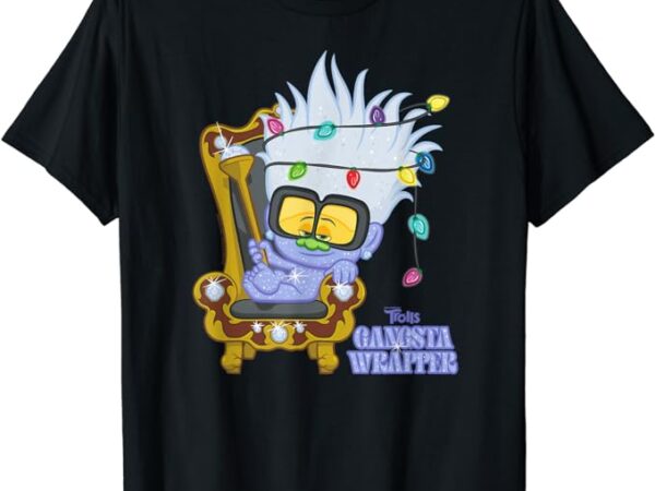 Dreamworks trolls tiny diamond gangsta wrapper t-shirt