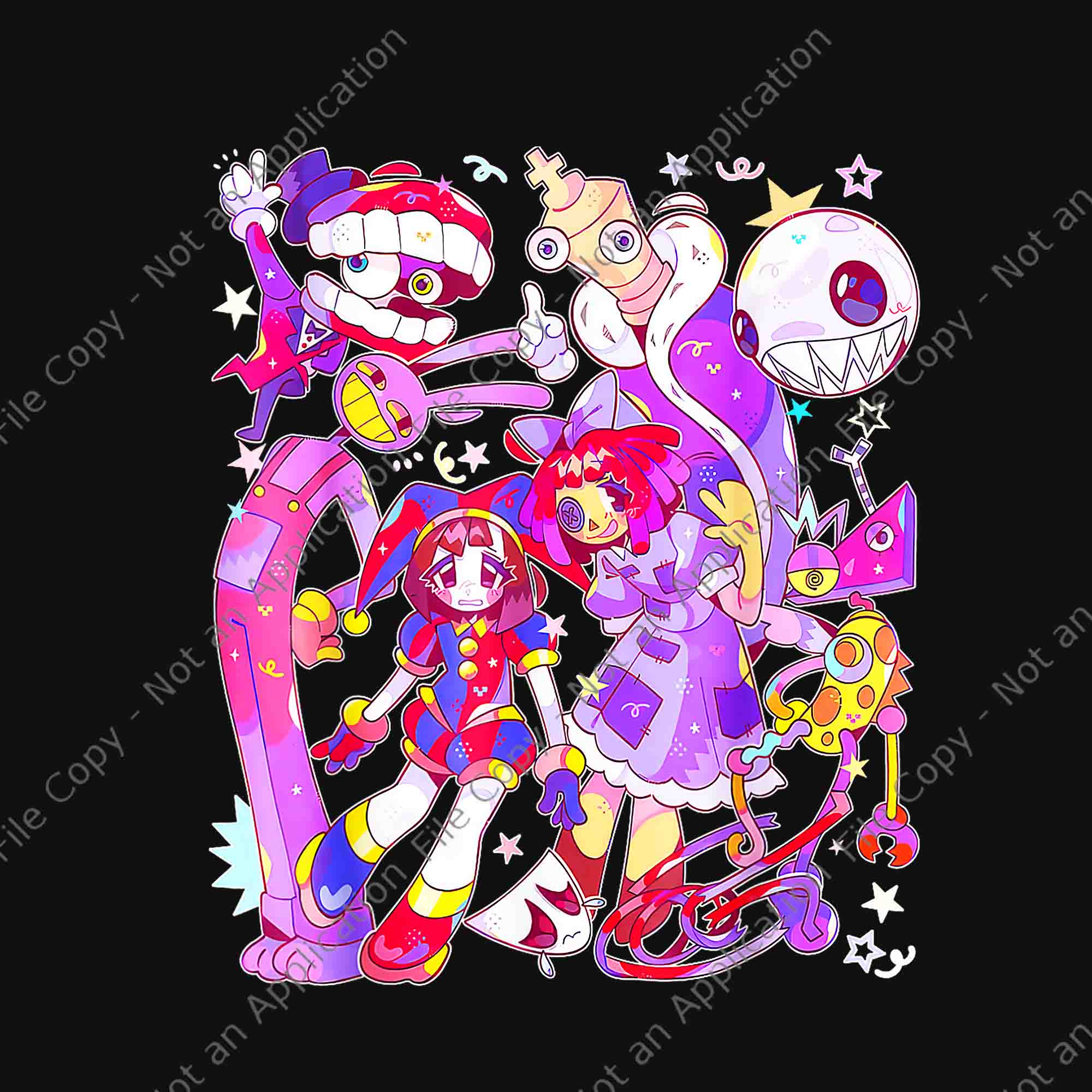 Digital Circus Pomni Funny Ragatha Jax DigitalCircus Png, DigitalCircus Png  - Buy t-shirt designs