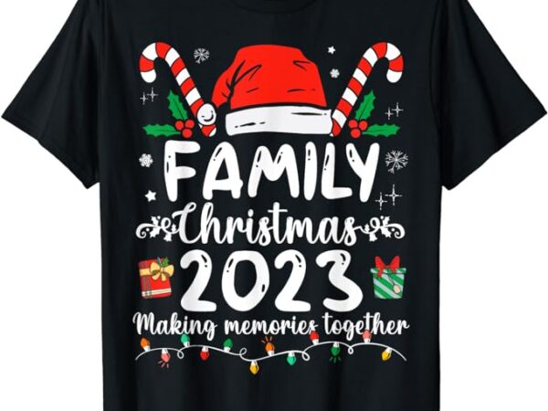 Family christmas 2023 matching squad santa elf funny xmas t-shirt