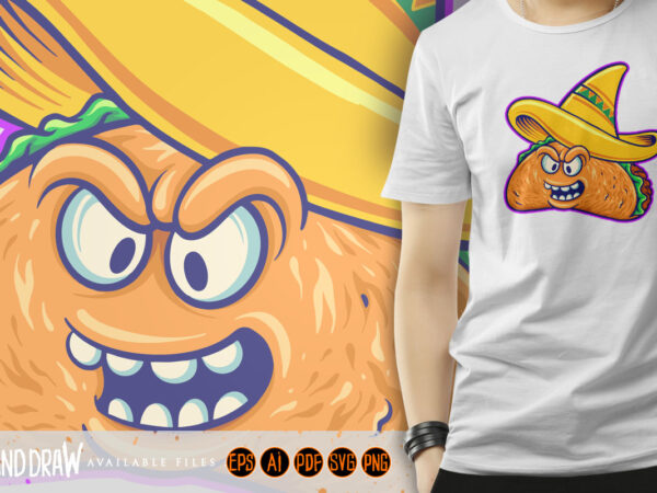 Fast food frames mexican taco humor t shirt graphic design