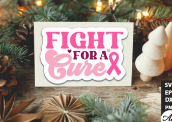 Fight for a cure Retro Stickers