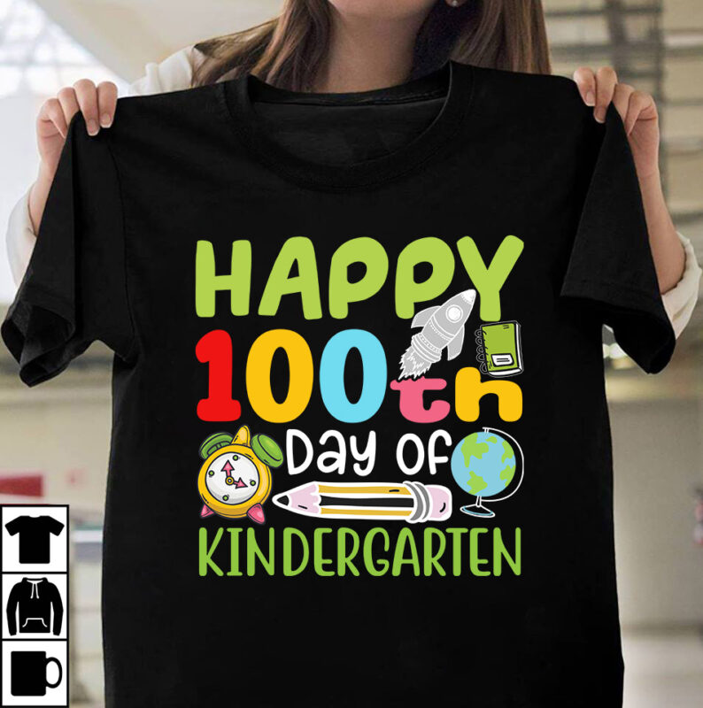 100th Day Of School T-shirt DEsign Bundle