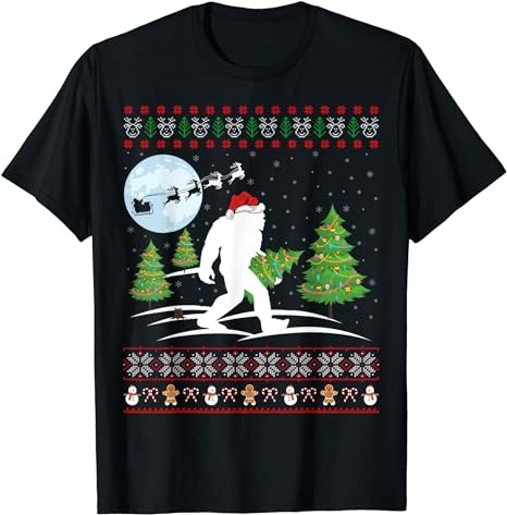 15 Bigfoot Christmas Shirt Designs Bundle For Commercial Use Part 4, Bigfoot Christmas T-shirt, Bigfoot Christmas png file, Bigfoot Christma