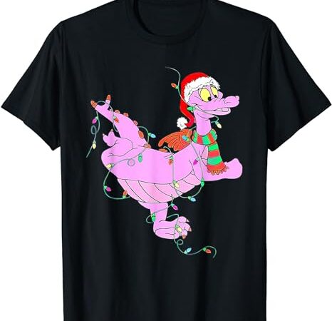 Funny cute dragon figment lights christmas t-shirt