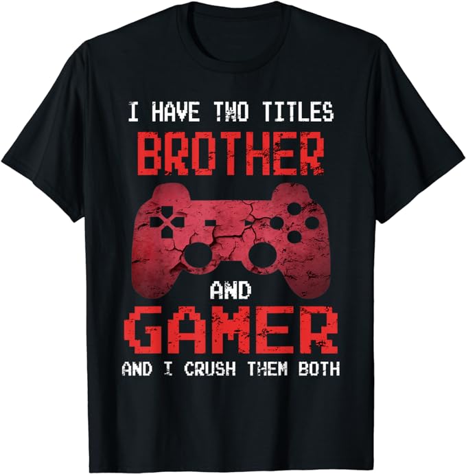 Funny Gamer Vintage Video Games For Boys Brother Son T-Shirt - Buy t ...