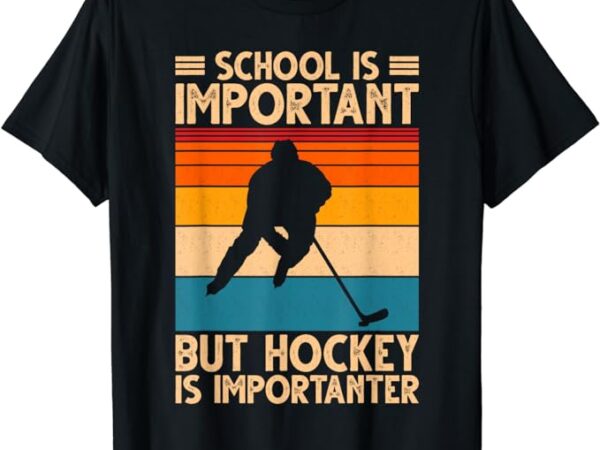 Funny hockey art for boys men women youth kids ice hockey t-shirt