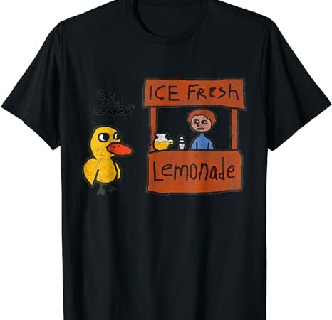 Funny ice fresh lemonade got any grapes duck t-shirt