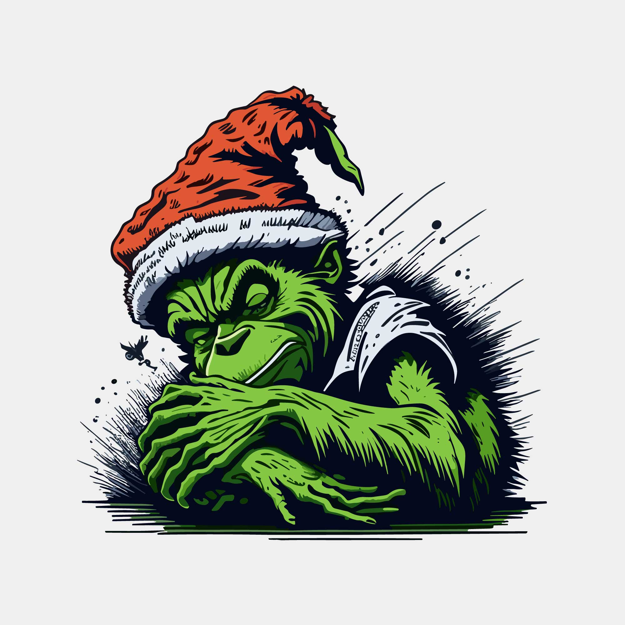 Grinch Sleeping On Christmas Holiday - Buy t-shirt designs