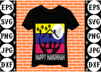 Happy Hanukkah graphic t shirt